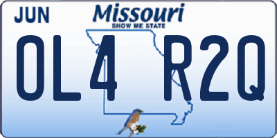 MO license plate OL4R2Q