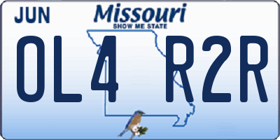 MO license plate OL4R2R