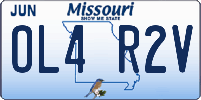 MO license plate OL4R2V
