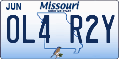 MO license plate OL4R2Y