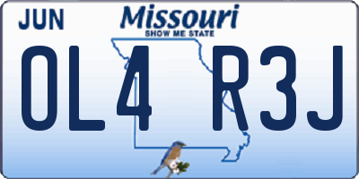 MO license plate OL4R3J