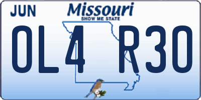 MO license plate OL4R3O