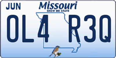 MO license plate OL4R3Q