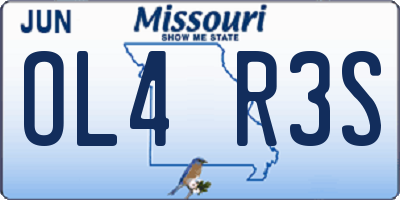 MO license plate OL4R3S