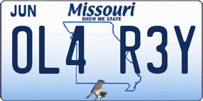 MO license plate OL4R3Y