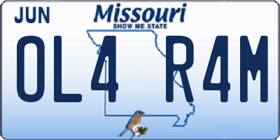 MO license plate OL4R4M