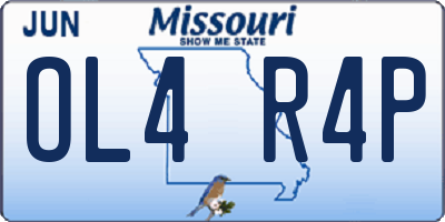 MO license plate OL4R4P