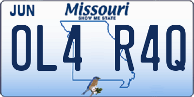 MO license plate OL4R4Q