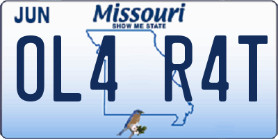 MO license plate OL4R4T