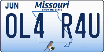 MO license plate OL4R4U