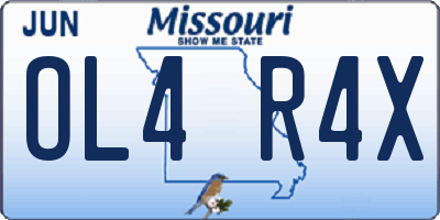 MO license plate OL4R4X