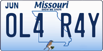 MO license plate OL4R4Y