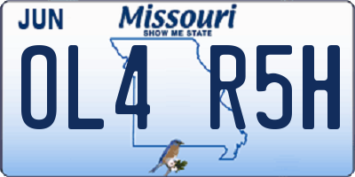 MO license plate OL4R5H