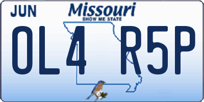 MO license plate OL4R5P