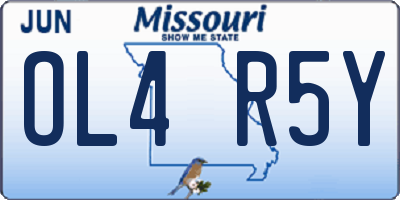 MO license plate OL4R5Y