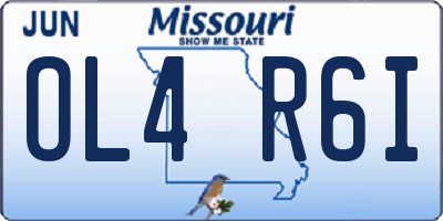 MO license plate OL4R6I