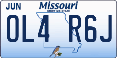 MO license plate OL4R6J