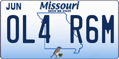 MO license plate OL4R6M