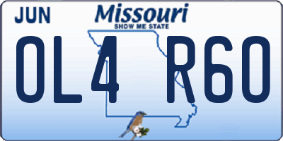 MO license plate OL4R6O