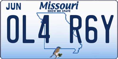 MO license plate OL4R6Y
