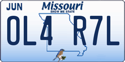 MO license plate OL4R7L