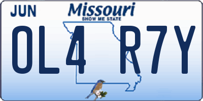 MO license plate OL4R7Y