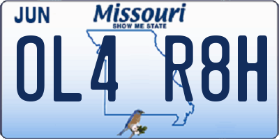 MO license plate OL4R8H