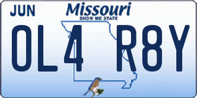 MO license plate OL4R8Y