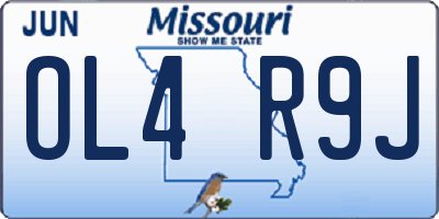 MO license plate OL4R9J