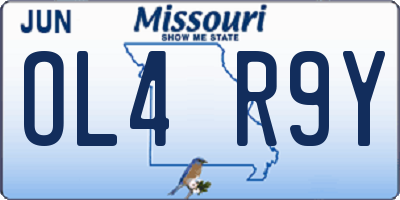 MO license plate OL4R9Y