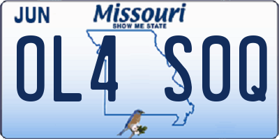 MO license plate OL4S0Q