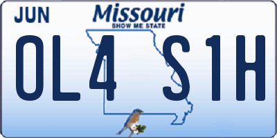MO license plate OL4S1H