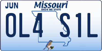 MO license plate OL4S1L