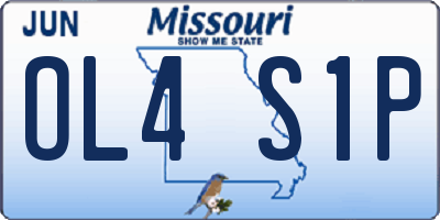 MO license plate OL4S1P