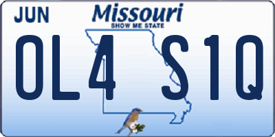 MO license plate OL4S1Q