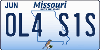 MO license plate OL4S1S