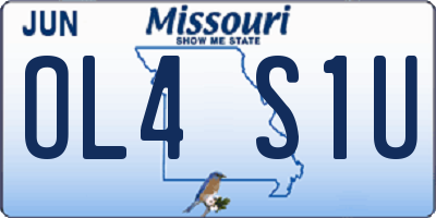 MO license plate OL4S1U