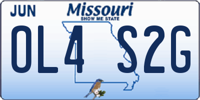 MO license plate OL4S2G