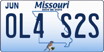 MO license plate OL4S2S
