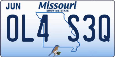 MO license plate OL4S3Q