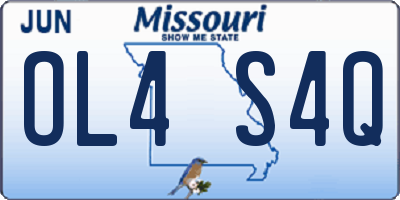 MO license plate OL4S4Q