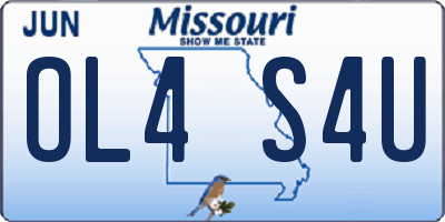 MO license plate OL4S4U