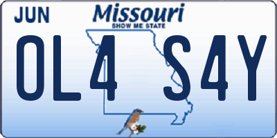 MO license plate OL4S4Y