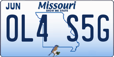MO license plate OL4S5G