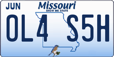 MO license plate OL4S5H