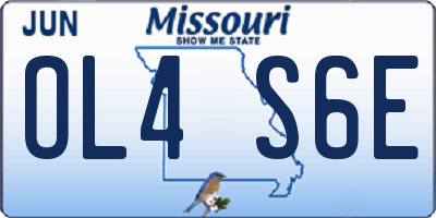 MO license plate OL4S6E