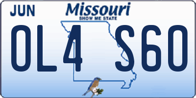MO license plate OL4S6O