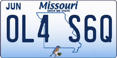 MO license plate OL4S6Q