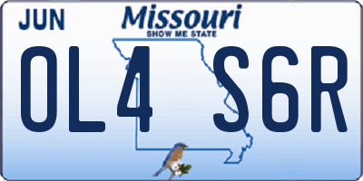 MO license plate OL4S6R