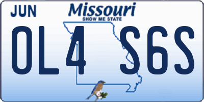 MO license plate OL4S6S